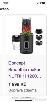 Concept Smoothie maker NUTRI 1l 1200