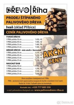 Prodej palivového dříví Ivaň, (Brno-venkov)