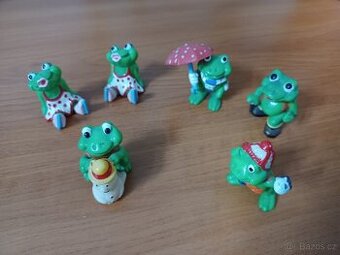 figurky z kinder vajec - sada žabek