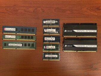 RAM DDR3 pro PC a notebooky – různé kapacity (i herní)