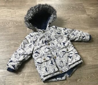 Zimní bundička s medvídky,vel.86