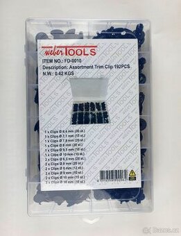 příchytky autočalounění, sada 192 dílů - 1