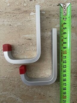 Hliníkové věšáky 12x8 cm - 4 ks