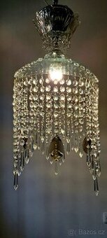 Starožitná křišťálová stropnice,  lustřík