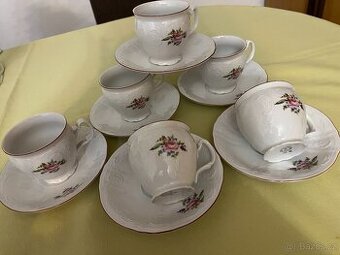 Sada 6-ti retro čajových šálků, zn. Bernadotte