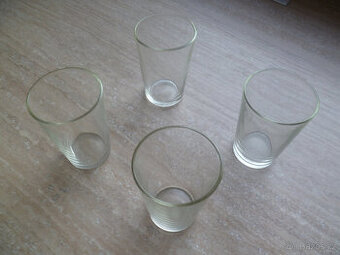 Skleničky čiré sklo sada 4 ks