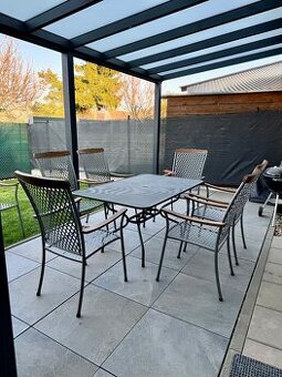 Kovová zahradní sestava 8+1