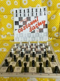 Retro cestovní šachy 19x19 cm - 1