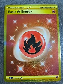 Pokemon TCG GOLD Fire Energy OBF 230