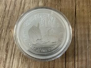 stříbrná mince australia dollar 1oz Elizabeth II - year rabb