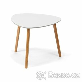 Bílý stolek Bonami Essentials Viby, 55x55 cm, NOVÝ