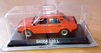 Model Škoda 120L a časopis Legendární automobily