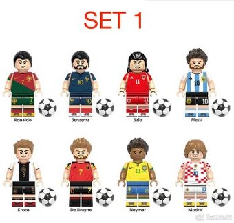 Figúrky futbal + basketbal (8ks) typ lego - nové