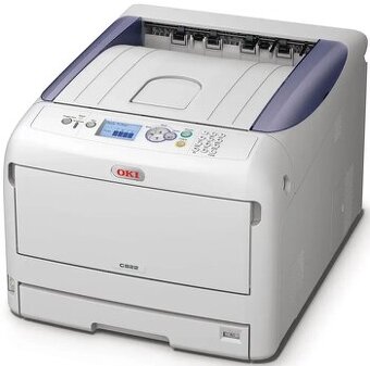 Laserová A3 tiskárna OKI C822N, síťová, barevná, použitá