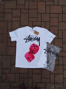 Stussy red dice triko