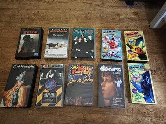 Originální Video kazety VHS ,hudba koncerty,čti popis - 1