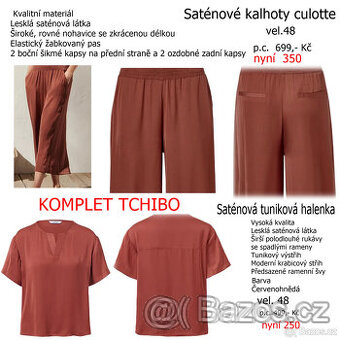 Letní kalhotový komplet vel.48- TCHIBO- SLEVA