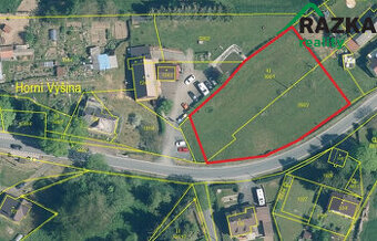 Stavební pozemek (2200 m2) Horní Výšina, okr....