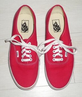 Červené tenisky boty Vans TOP stav, vel. 41 - 1