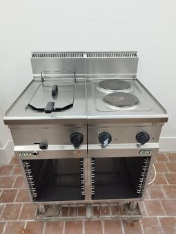 Fritéza 400V Silco + dvouplotýnka + podstavná skříňka na GN