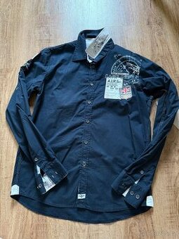 Košile Camp David Navy Blue Haritage Brand Regular Fit