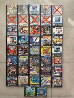 Hry playstation 1 Oddrworld,Crash,Pac-man atd.