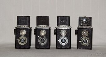 4 STARÉ  FOTOAPARÁTY DRUOPTA -INKA 1945