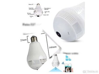 LED žárovka s P2P kamerou