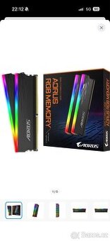GIGABYTE AORUS 16GB KIT DDR4 3733MHz CL18 RGB