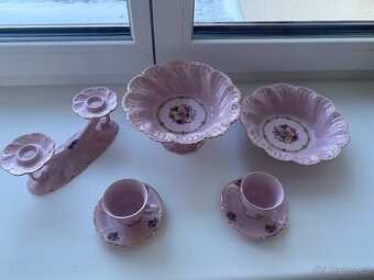Prodám sadu růžového porcelánu