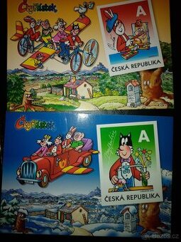 6 ks POHLEDNICE ČTYŘLÍSTEK