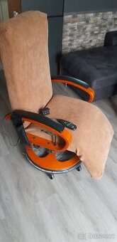 RELAXAČNÍ MASÁŽNÍ POLOHOVACÍ KŘESLO