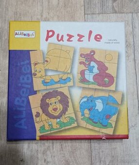 Puzzle 4 obrázky zvířata
