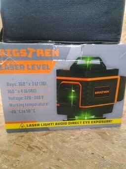 Nový PROFI křížový lejzr vodováha 16čárový 360°