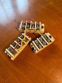 Keramické retro svorkovnice / lustr svorky