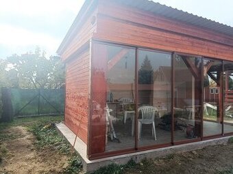 Prodám skla v hliníkovém rámu