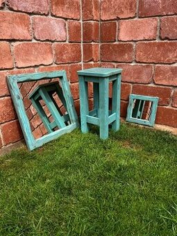 Koupelnový set 2x zrcadlo + stolička