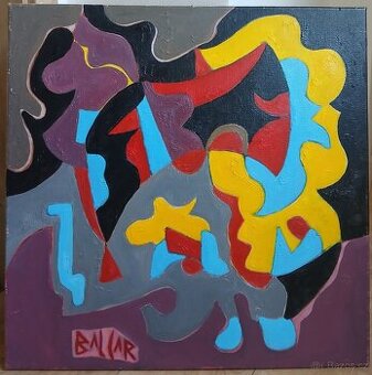 Balcar - Červeno-žlutá bagatela- obraz