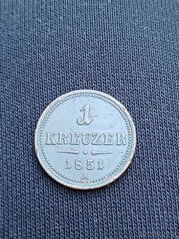 1 krejcar 1851 A