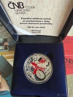 Stříbrné mince Jawa 500 KČ vzor 2022