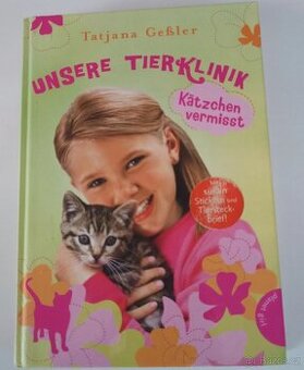 NOVÁ kniha Unsere Tierklinik v němčině vhodná jako dárek