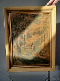 Renoire Auguste - Der Maler Leacour im Wald von Fontaineblea