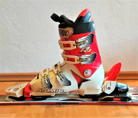 Juniorské lyže Sporten AHV JR SL 130cm + boty Atomic 24/24,5 - 1
