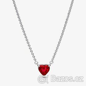 Krátký náhrdelník s přívěskem Třpytivá aureola srdce - 1