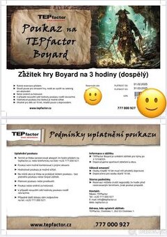 Tepfactor vstupenky 2x 3h