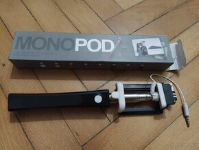 Monopod selfie tyč-černá