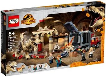 Nerozbalené LEGO Jurassic World 76948 Útěk T-rexe a Atrocira