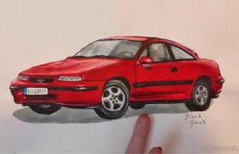Kresba Opel Calibra