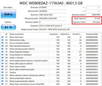 WD disk 8 TB
