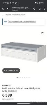 Rozkládací postel Brimnes IKEA